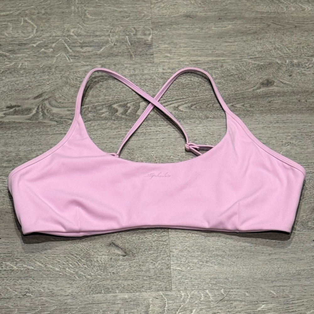 Alphalete Aura Strappy-Back Sports Bra in POISE *NWT*